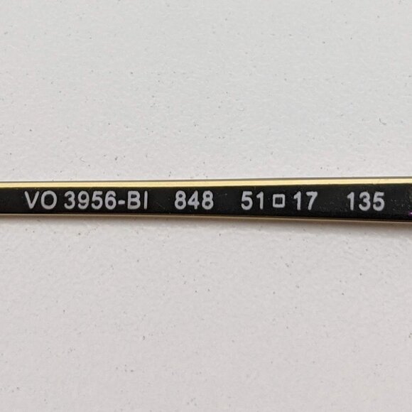 🕶️Vogue VO3956-BI 848 Eyeglasses 51/17 135 /KAI306🕶️ - Picture 3 of 5